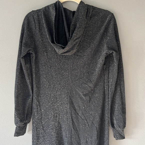 SAVAGE X FENTY Sleep Shine HOODED JUMPSUIT One Piece Onesie Black Glitter - Picture 10 of 14